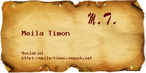 Meila Timon névjegykártya